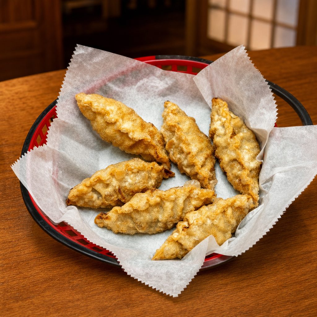 Kimchi Fried Dumpling.